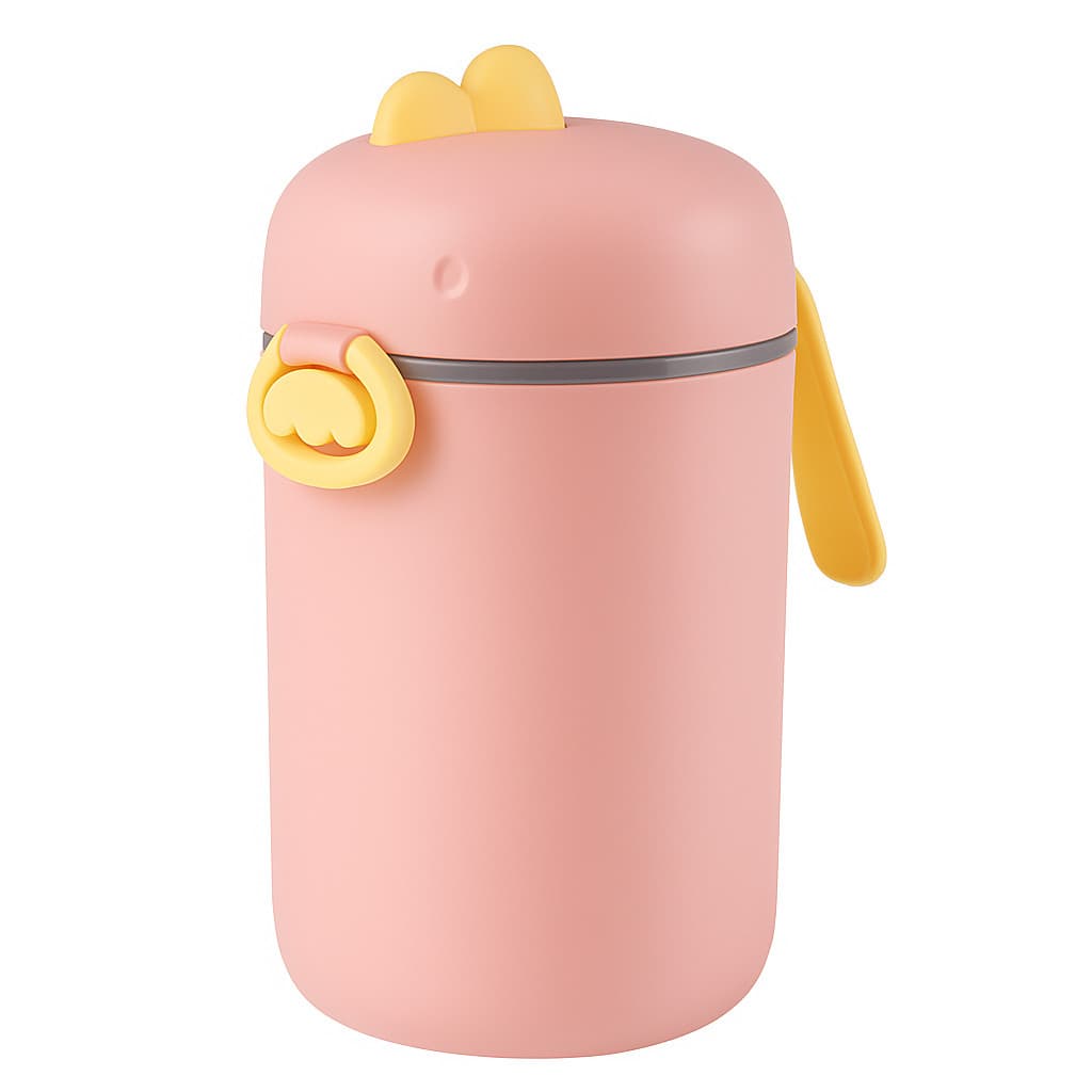 Pote Dosador de Leite em Pó Infantil com Colher Medidora | BPA Free | Portátil e Seguro para Mamadeira