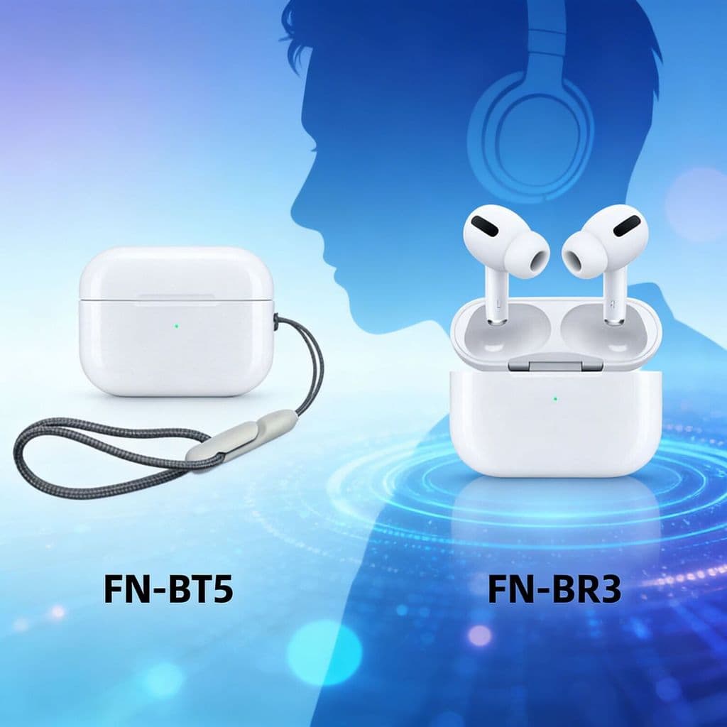 Fone Original A'Gold FN-BT5 + Fone Bluetooth 5.4 FN-BR3 – Som Qualidade e Longa Duração