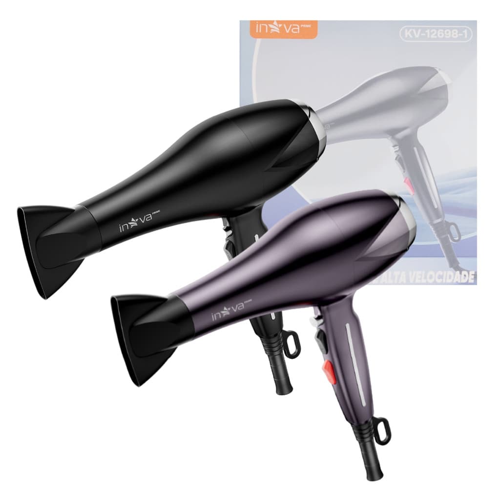 Secador de Cabelo Profissional 1500W Premium 127V Inova KV-12698-1