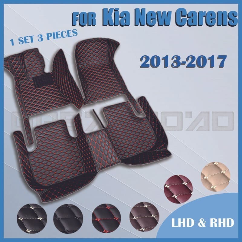 Tapetes De Carro Para KIA Novos carens (FIVE SEAT) 2013 2014 2015 2016 2017 Almofadas Pés Automotivos Personalizadas