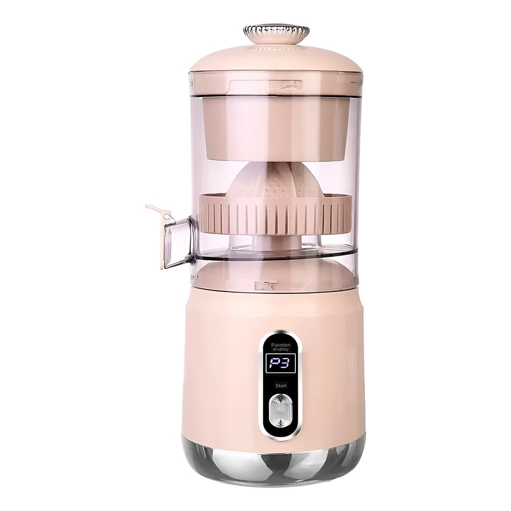 Espremedor De Frutas Elétrico Sem Fio Potente 850ml Rosa