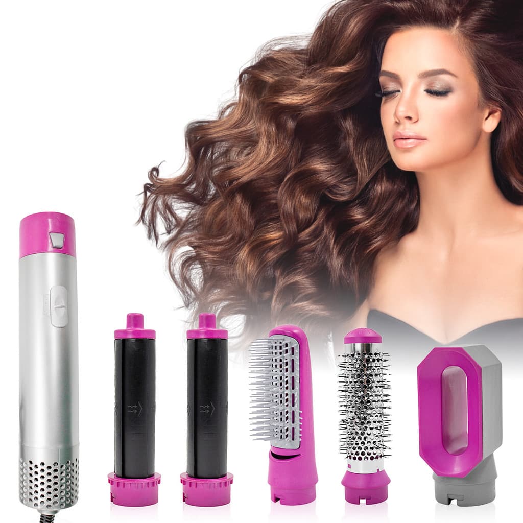 Escova Secadora 5 em 1 Modeladora e Secador de Cabelo Profissional 110V