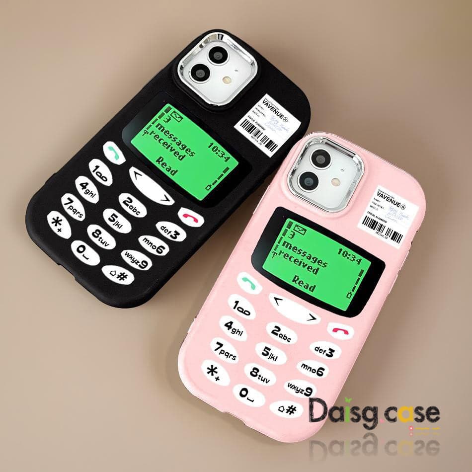 Capinha Padrão de antigo telefone iPhone 15 14 13 12 11 16 17 8 7 X XS XR Pro Plus Max Capa Macio Celular Para celular