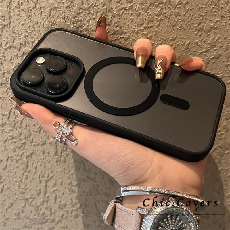 Capinha Case Capa TPU MagSafe Borda Silicone PRAR iPhone 11 12 13 14 15 16 Pro Max 7 8 PLUS X XR XSMAX celular