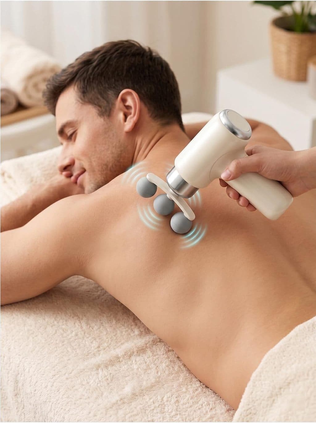 Massageador Pistola Muscular Elétrico Profissional 9 em 1 Bateria Litio USB-C