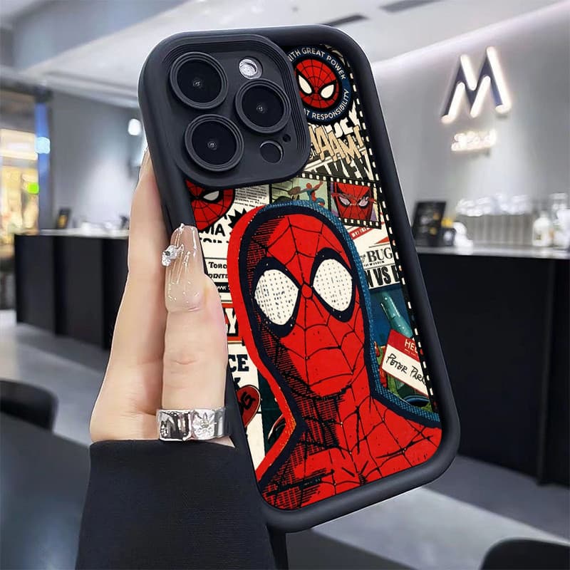Capinha de Celular Homem-Aranha Samsung A14 A15 A54 A55 A05S A16 A07 A17 S22 S23 S24 S25 Ultra Anti Impacto Promoção