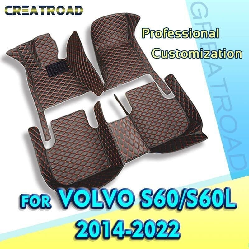 Tapetes De Carro Para Volvo S60 (S60L) 2014 2015 2016 2017 2018 2019 2020 2021 2022 Almofadas De Pé Automotivas Personal