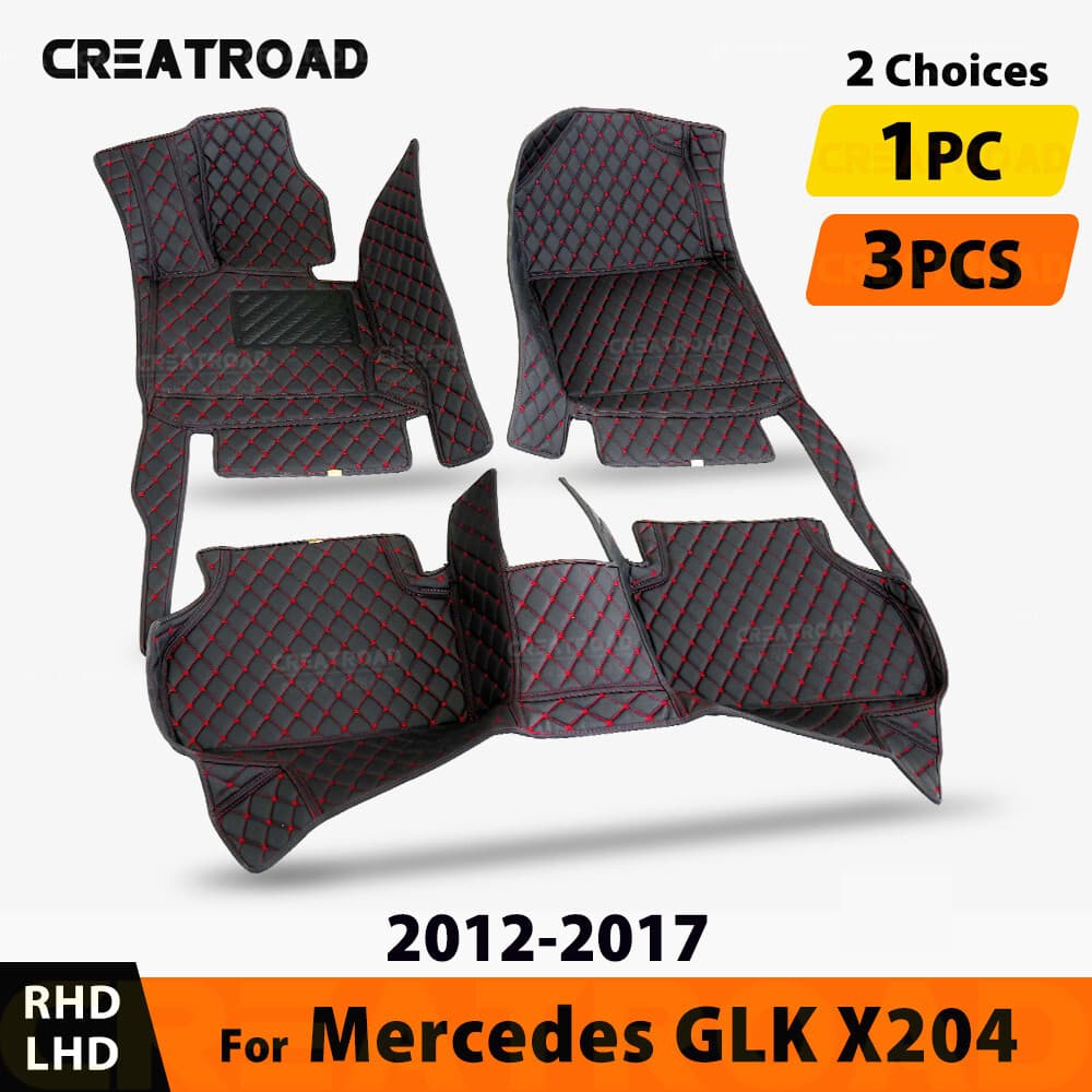 Tapetes De Carro Para Mercedes Benz GLK Classe X204 2012 2013 2014 2015 2016 2017 Almofadas De Pé Automotivas Personaliz