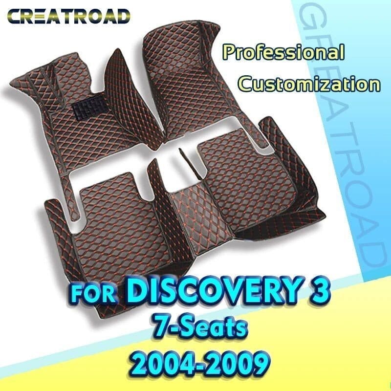 Tapetes De Carro Para Land Rover Discovery 3 (SEVEN SEAT) 2004 2005 2006 2007 2008 2009 Almofadas De Pé Automotivas Pers
