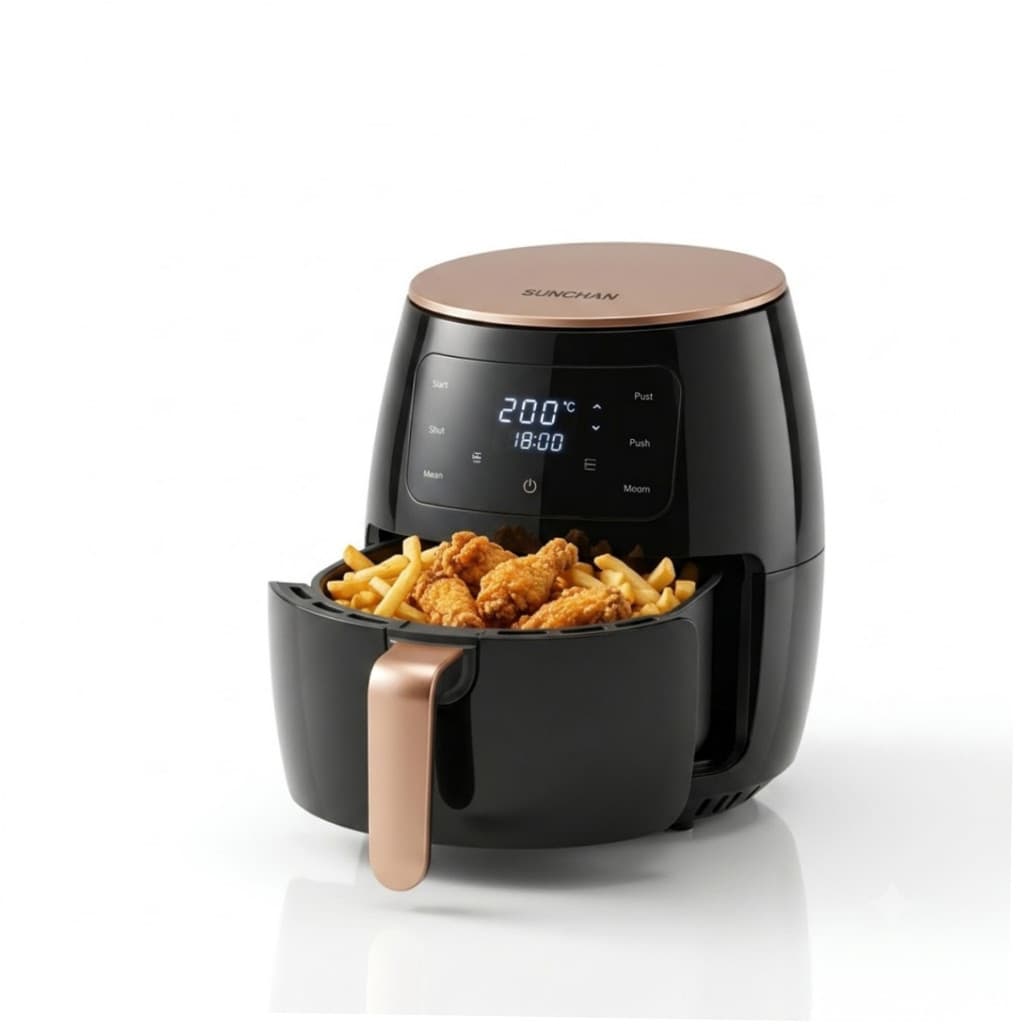 Fritadeira Elétrica Air Fryer  6L Digital 1500W Painel Touch