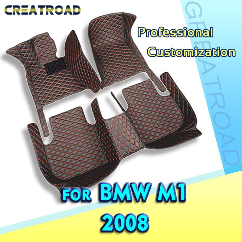 Tapetes De Carro Para BMW M1 2008 Almofadas De Pé Automotivas Personalizadas Capa De Carpete De Automóvel