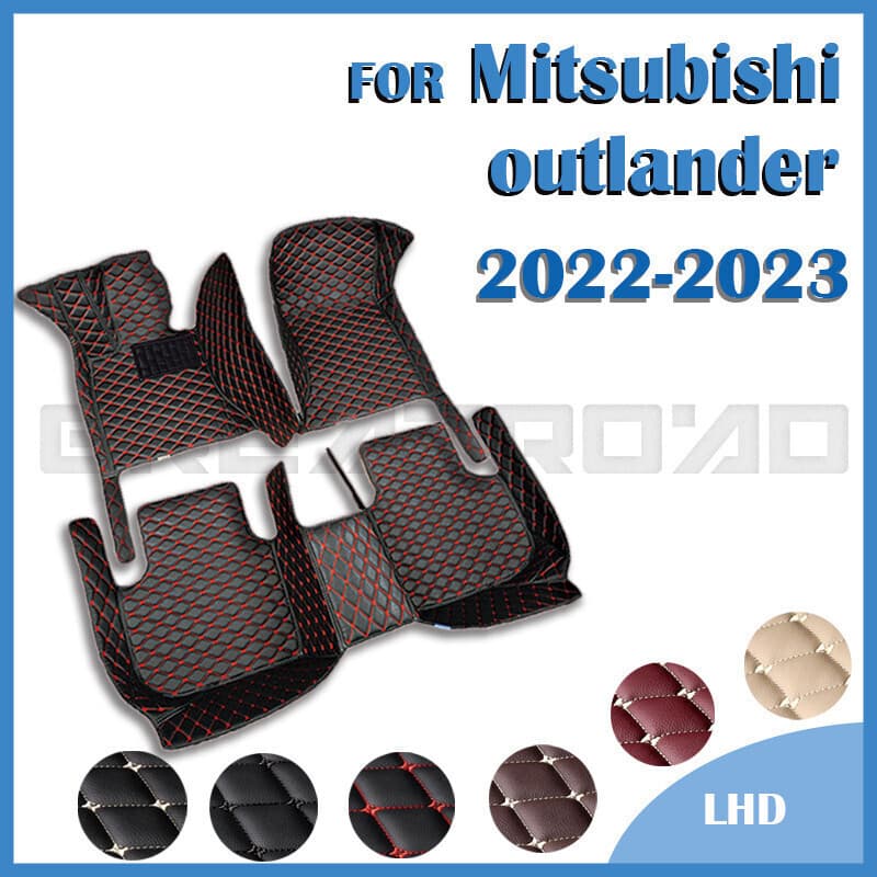 Tapetes De Carro Para Mitsubishi outlander (SEVEN SEAT) 2022 2023 Almofadas De Pé Automotivas Personalizadas Automóveis
