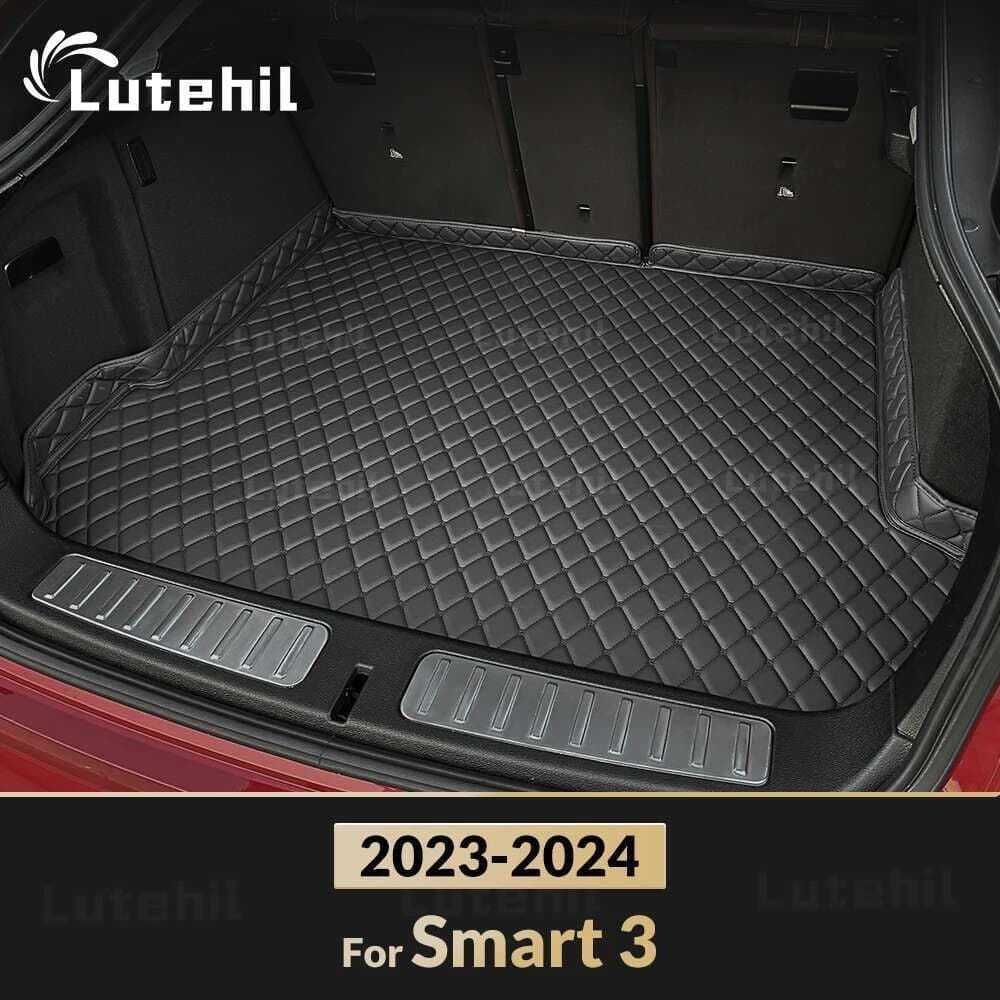 Tapete De Porta-Malas De Carro Para Smart 3 2023 2024 , Acessórios Personalizados Decoração De Interiores Automotivos , 
