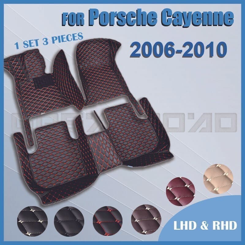Tapetes De Carro Para Porsche Cayenne 2006 2007 2008 2009 2010 (Baixo Jogo) Almofadas De Pé Automotivas Personalizadas A