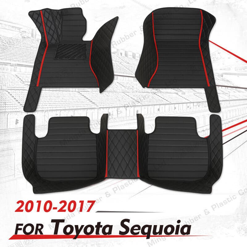 Tapetes Personalizados Para Toyota SEQUOIA (Sete Assentos) 2010-2017 2012 2013 2014 2015 2016 Almofadas Pés Automotivos 