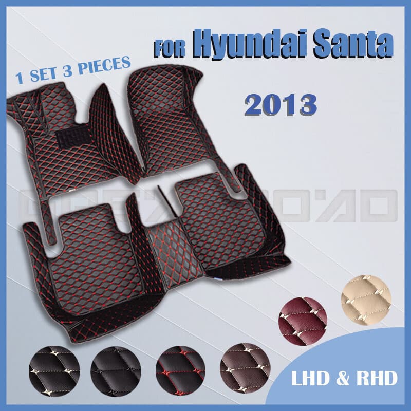 Tapetes De Carro Para Hyundai Santa Fe (FIVE SEAT) 2013 Almofadas De Pé Automotivas Personalizadas Capa De Carpete De Au