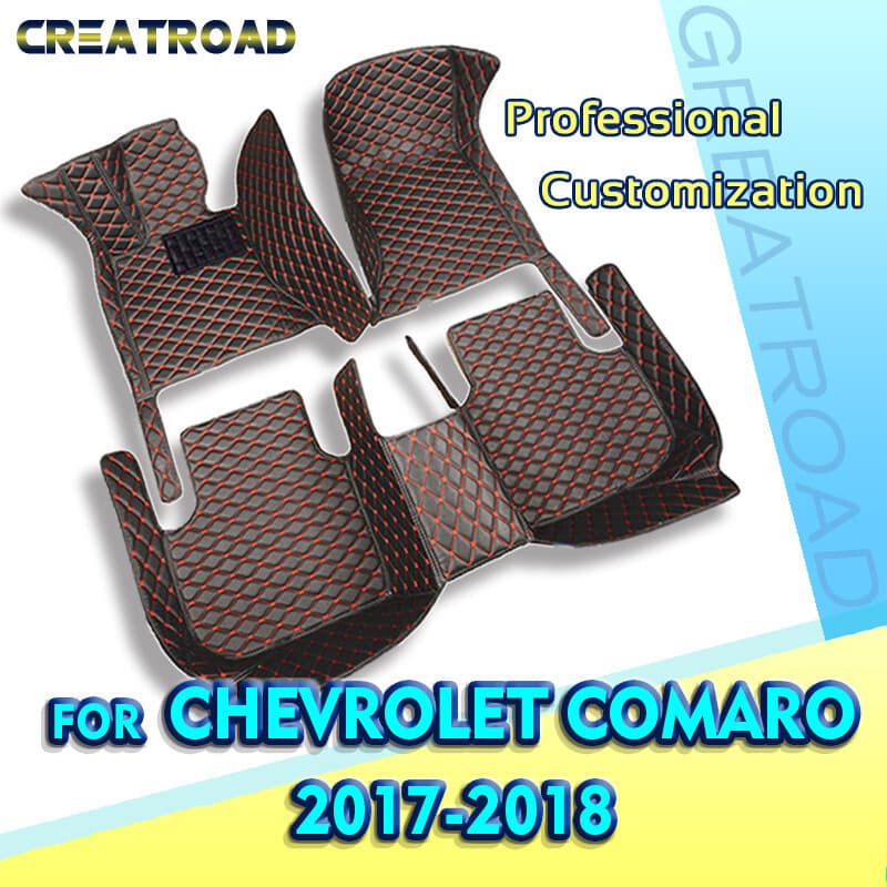 Tapetes De Carro Para Chevrolet Comaro 2017 2018 Almofadas Personalizadas Pés Automotivos Capa De Carpete Automóvel