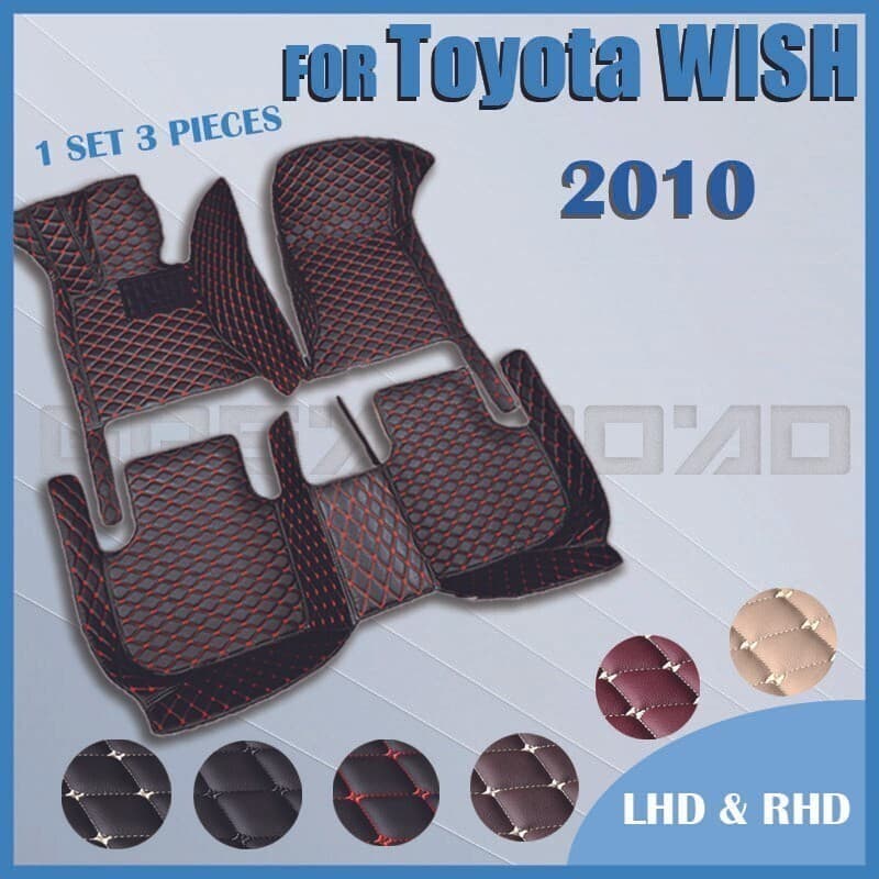Tapetes De Carro Para Toyota WISH 2010 Almofadas De Pé Automotivas Personalizadas Capa De Carpete De Automóvel