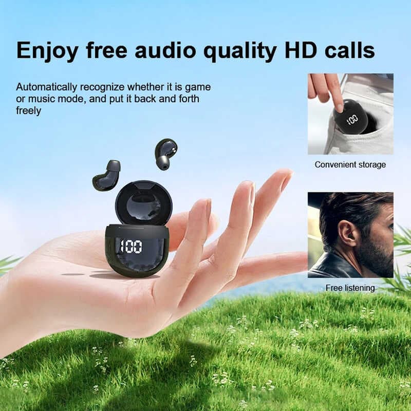 TWS Mini Fones De Ouvido Sem Fio Bluetooth 5.3 Com Microfone Redução De Ruído Fone Intra-Auricular Para Telefone
