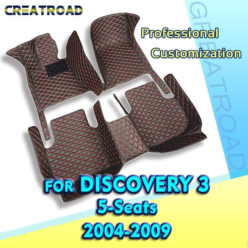 Tapetes De Carro Para Land Rover Discovery 3 (FIVE SEAT) 2004 2005 2006 2007 2008 2009 Almofadas De Pé Automotivas Perso