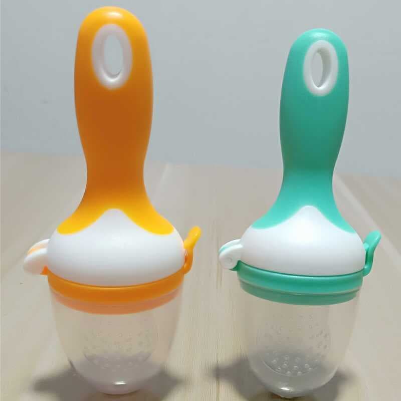 Chupeta de Silicone bebê frutas vegetais música chupeta mordida mordida saco suplemento alimentar do bebê alimentador lo