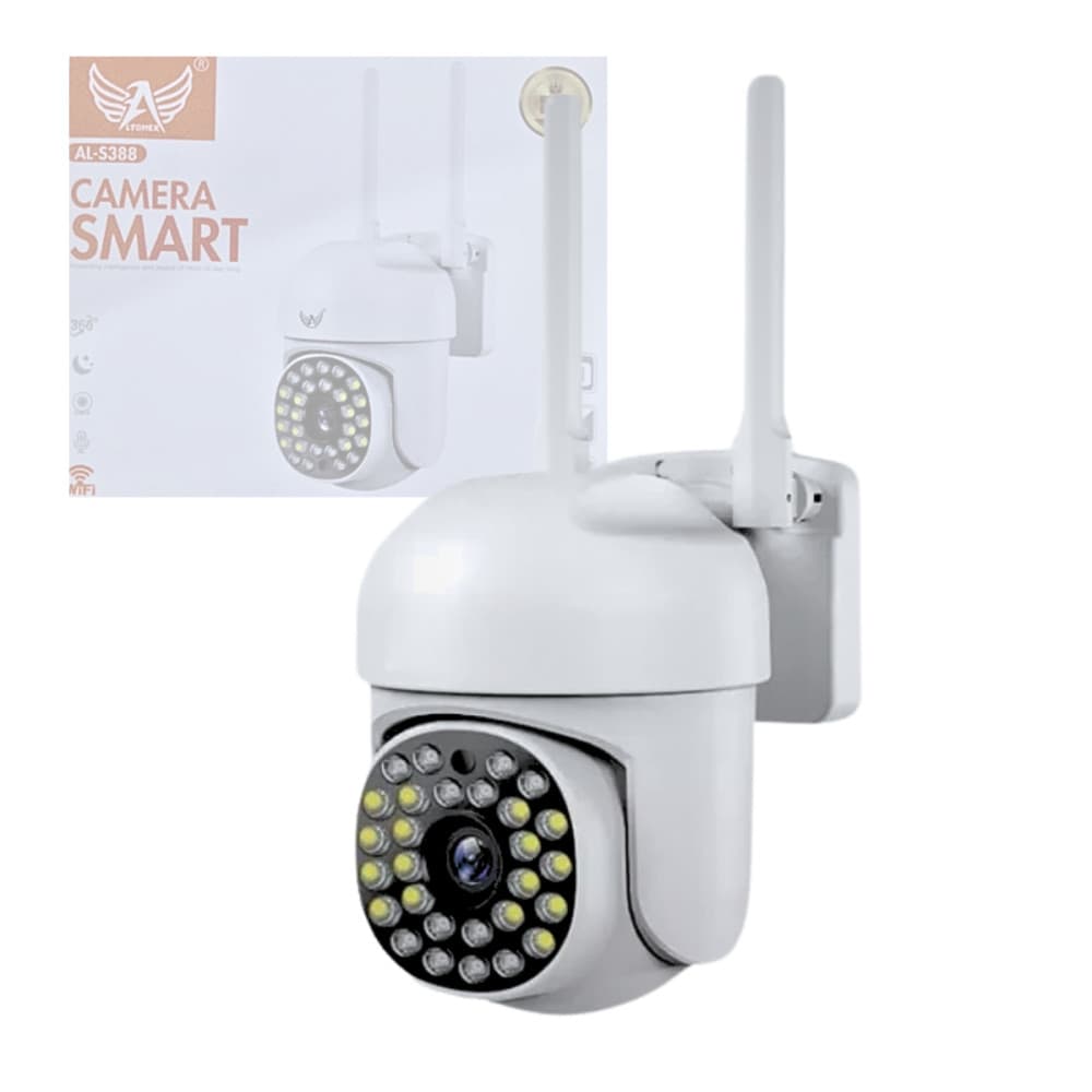 Câmera Segurança IP Externa Rotativa Wifi Prova Dágua Full Hd 1080p AL-S388