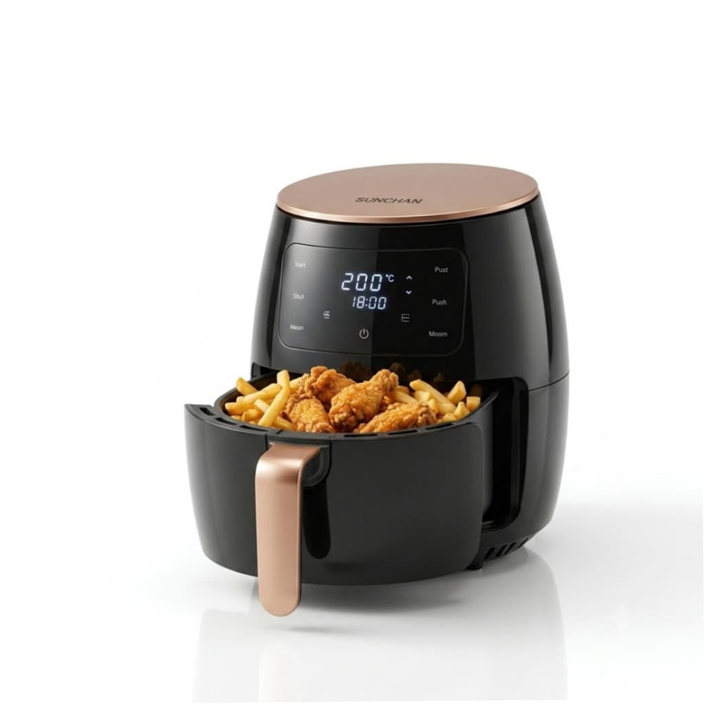 Fritadeira Air Fryer 6L Grande Digital Sem Óleo 1500W 110V