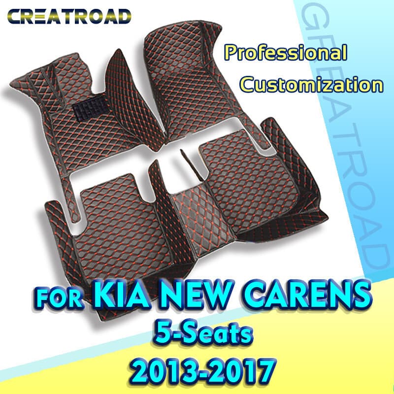Tapetes De Carro Para KIA Novos carens (FIVE SEAT) 2013 2014 2015 2016 2017 Almofadas Pés Automotivos Personalizadas