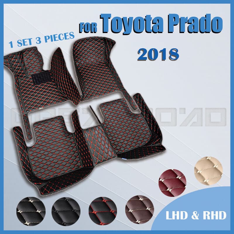Tapetes De Carro Para Toyota Prado 2018 Almofadas De Pé Automotivas Personalizadas Capa De Carpete De Automóvel
