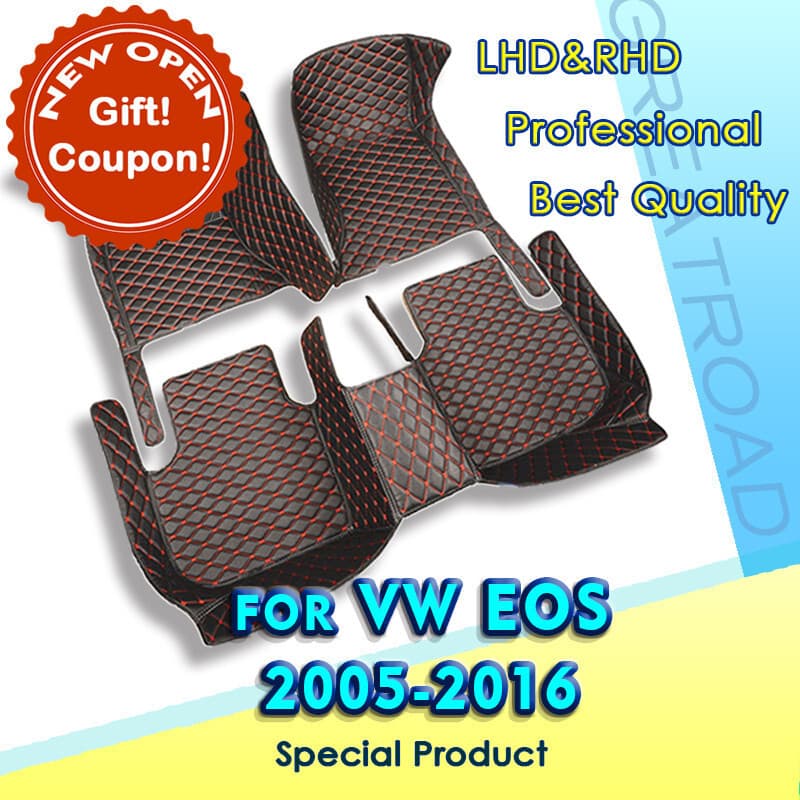 Tapetes De Carro Para Volkswagen VW EOS 2005-2016 2006 2007 2008 2009 2010 2011 2012 Almofadas De Pé Automotivas Persona
