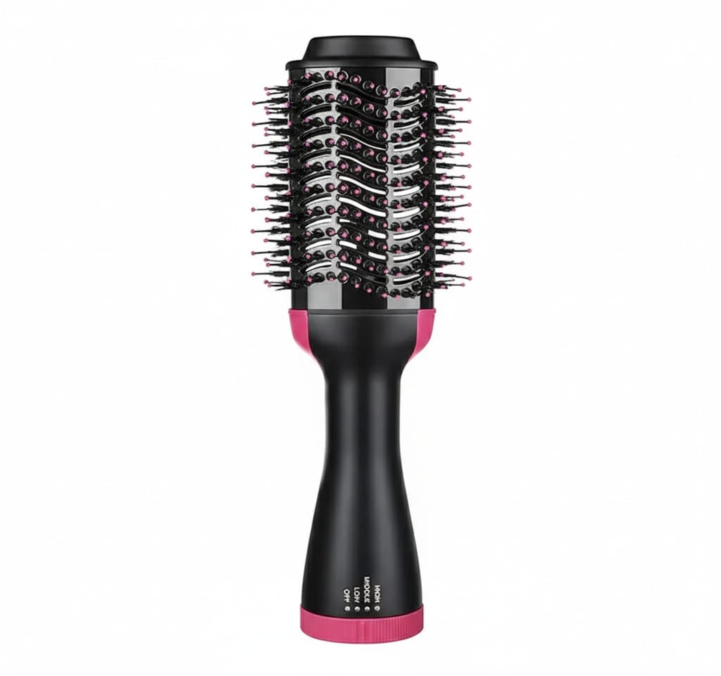 Escova Secadora Alisadora Profissional 1200W 110V Cerâmica Anti Frizz Modeladora Cabelos