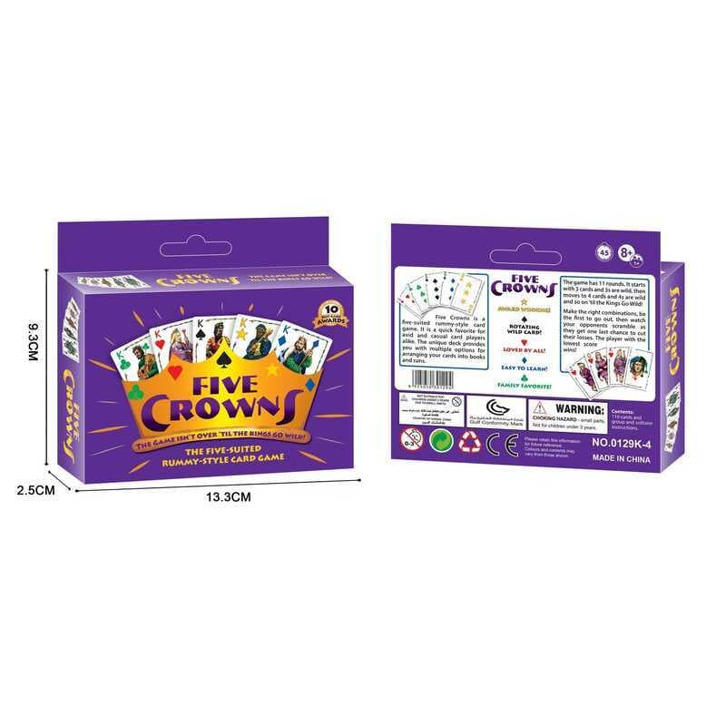 Jogo de tabuleiro inglês com cinco coroas, festa em família, lazer, quebra-cabeça, jogo de cartas