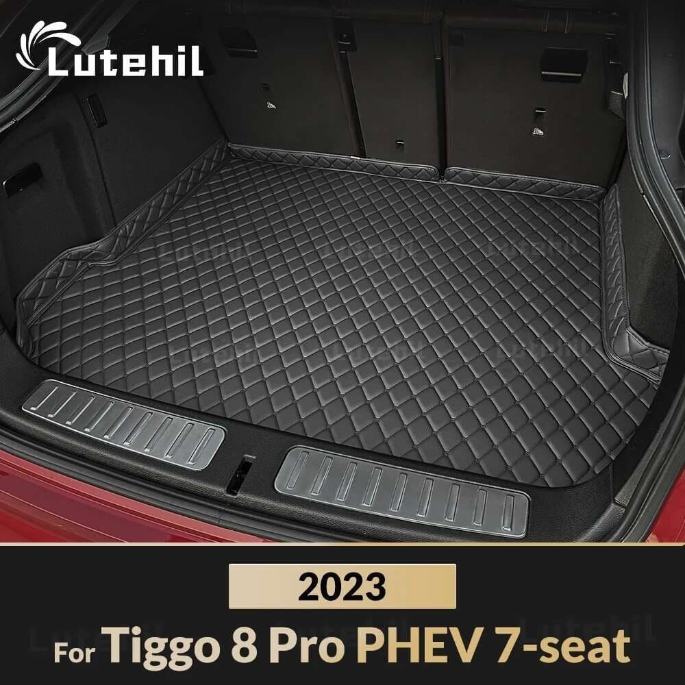 Tapete De Porta-Malas De Carro Para Chery Tiggo 8 Pro PHEV 7 Lugares 2023 Acessórios Decoração De Interiores Automotivos