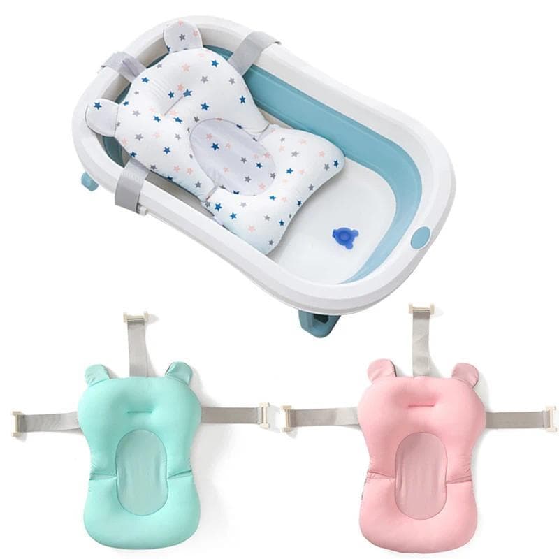 Almofada De Apoio Para Assento De Banheira De Bebê , Antiderrapante , Macia E Confortável , Corporal Dobrável Bebês , Ca
