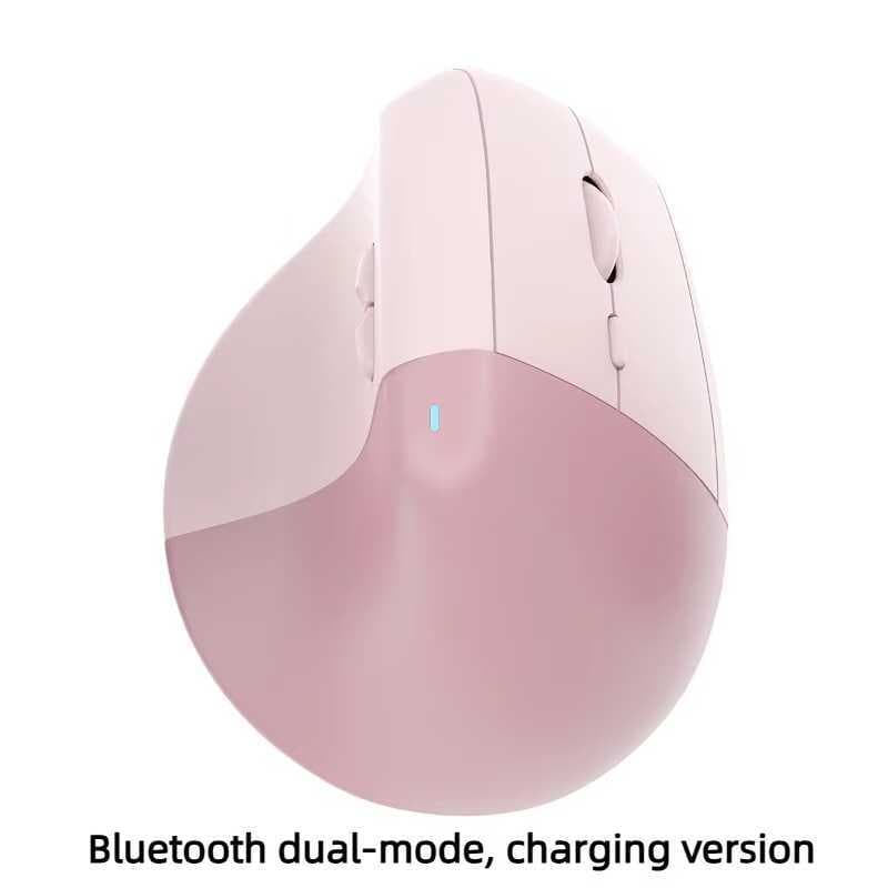 Mouse Sem Fio Tipo-C Recarregável 2.4Ghz Bluetooth Ergonômico Bastante Silencioso Clique Computador Jogos Vertical Para