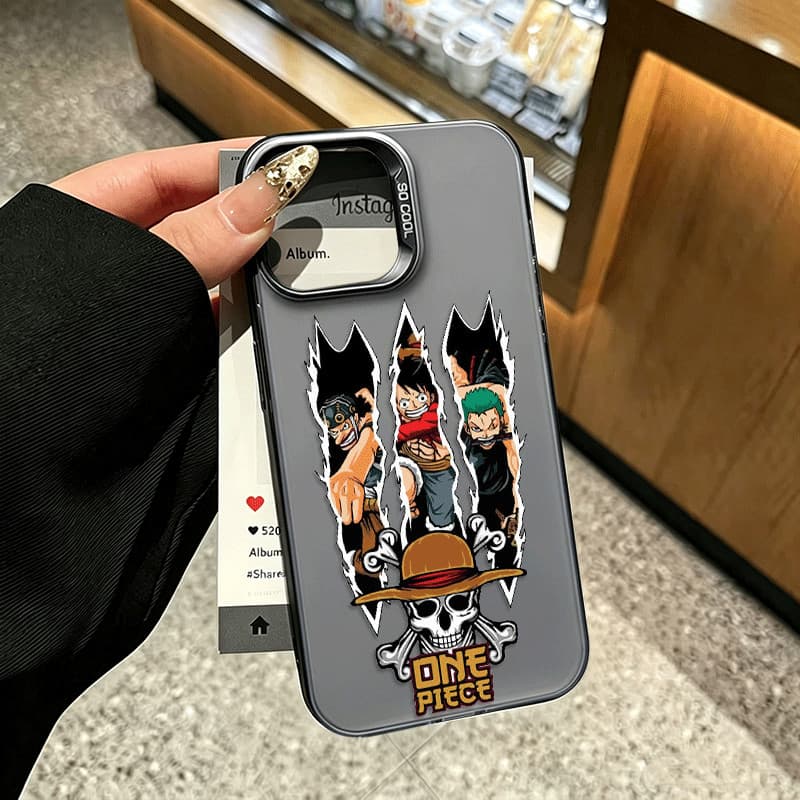 Capinha de Celular Chapéu de PalhaLuffy iPhone 13 11 15 14 12 16 17 18 PRO MAX X XR XS MAX PLUS Anti Impacto
