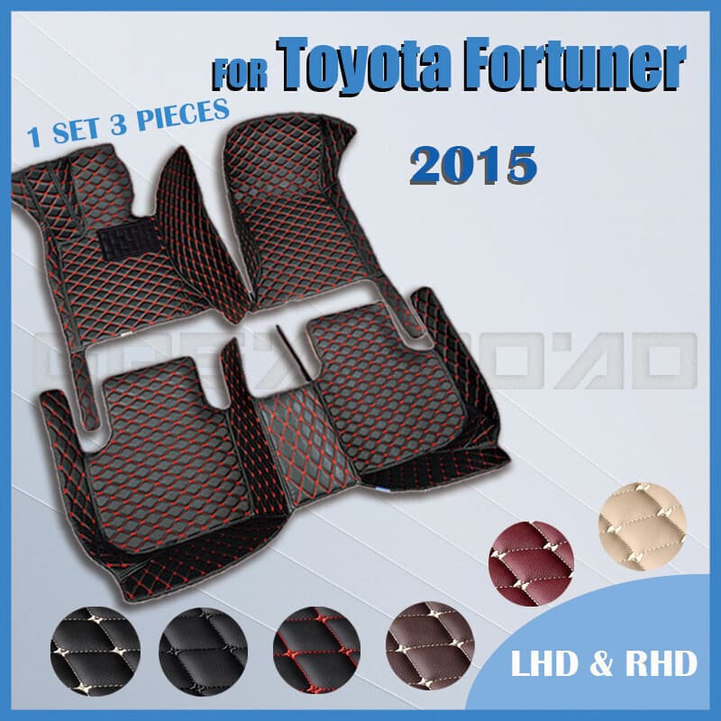 Tapetes De Carro Para Toyota Fortuner 2015 Almofadas De Pé Automotivas Personalizadas Capa De Carpete De Automóvel
