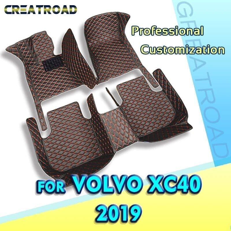 Tapetes De Carro Para Volvo XC40 2019 Almofadas De Pé Automotivas Personalizadas Capa De Carpete De Automóvel