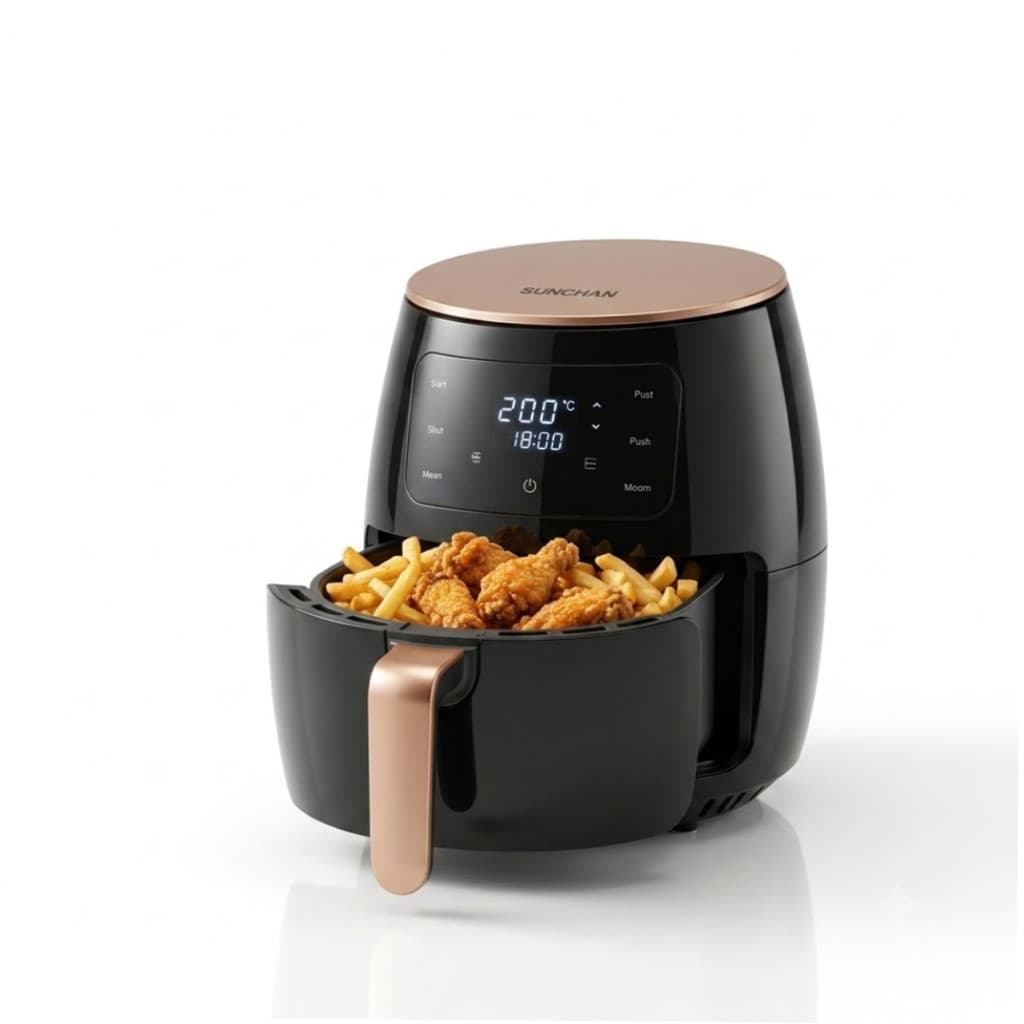 Fritadeira Air Fryer 6L Digital 1500W Sem Óleo 110V