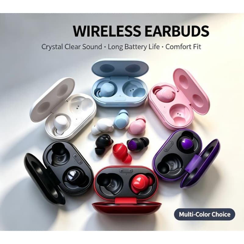 Fone de Ouvido Bluetooth Sem Fio TWS Esporte Ao Ar Livre Mini Fone Estéreo Intra-Auricular Microfone Embutido Mãos-Livr