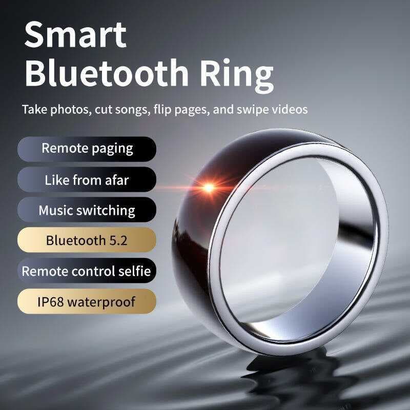 Mouse Sem Fio Bluetooth Controle Remoto Multi-Funcional Anel De Toque Inteligente Para Vídeo Curto Selfie Gravação Naveg