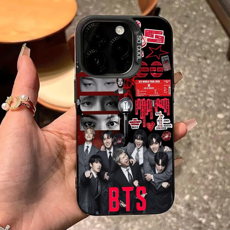 Capinha de Celular BTS Samsung A16 A54 A15 A34 A23 A05 A55 A35 S24 S25 TPU Proteção Anti Impacto Promoção