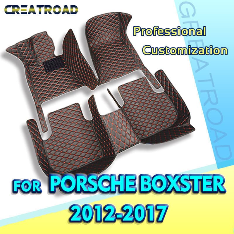 Tapetes De Carro Para Porsche Boxster 2012 2013 2014 2015 2016 2017 Almofadas De Pé Automotivas Personalizadas