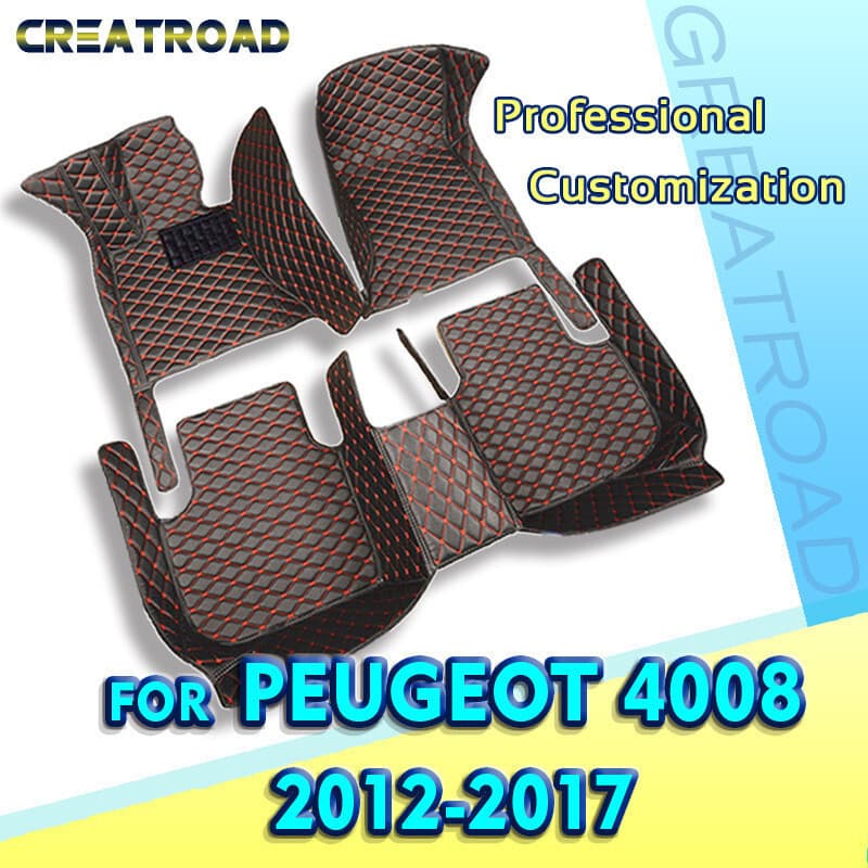 Tapetes De Carro Para Peugeot 4008 2012 2013 2014 2015 2016 2017 Almofadas De Pé Automotivas Personalizadas