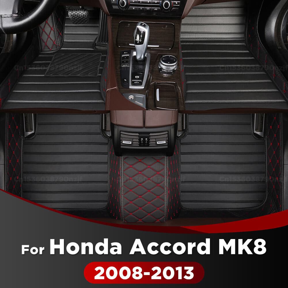 Para Honda Accord (8a Geração) 2008-2013 09 10 11 12 Tapetes De Piso De Carro Personalizados Almofadas Pés Automotivos C