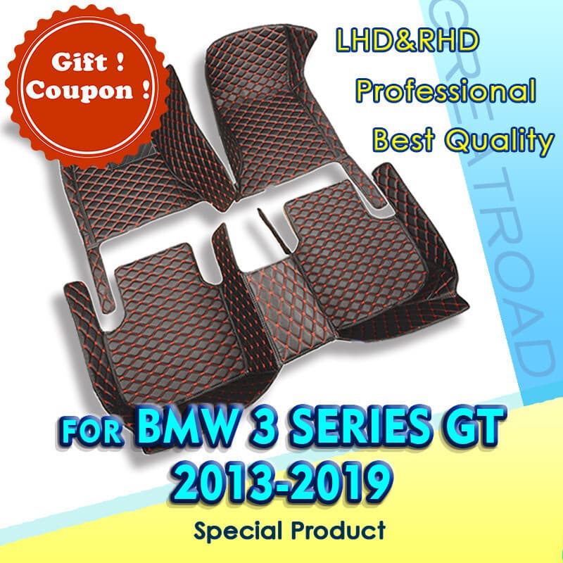 Tapetes De Carro Para BMW Série 3 GT F34 320i 328i 335i 330i 2013-2019 Almofadas De Pé Automotivas Personalizadas Acessó