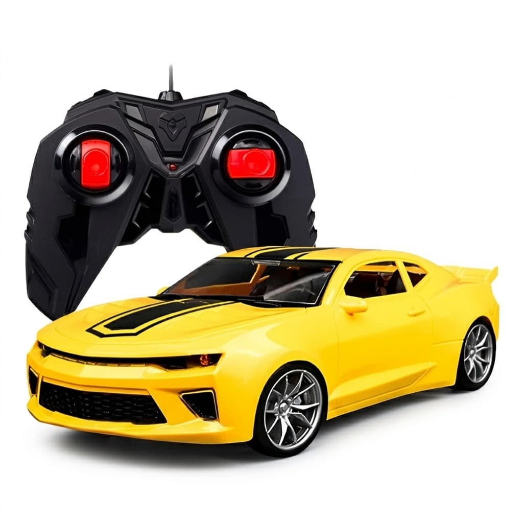 Carrinho Controle Remoto Amarelo Brinquedo Infantil