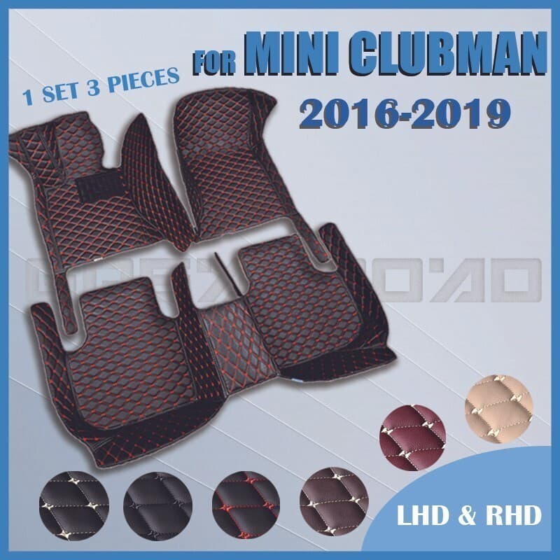 Tapetes De Carro Para MINI CLUBMAN (Porta) 2016 2017 2018 2019 Almofadas De Pé Automotivas Personalizadas Capa De Carpet