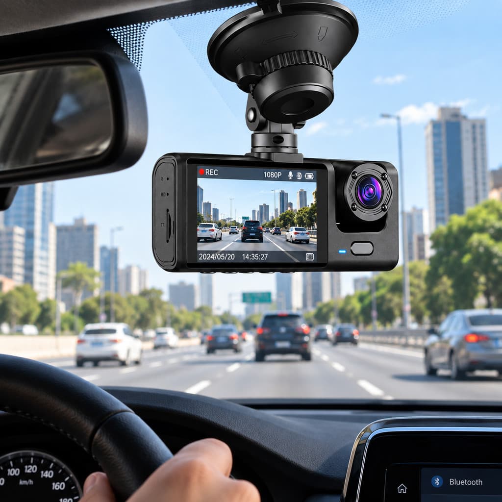 Câmera de Carro Frontal e Traseira Wi-Fi DVR Full HD 1080P - mais segurança durante seus trajetos!!!