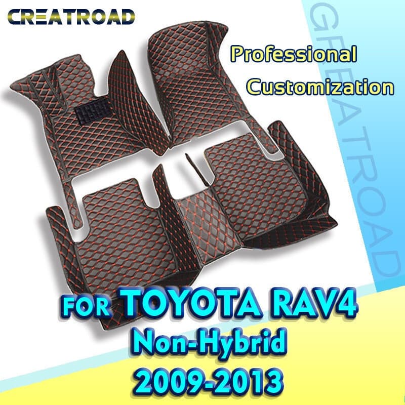 Tapetes De Carro Para Toyota RAV4 Não Híbrido 2013 2014 2015 2016 2017 2018 2019 Almofadas De Pé Automotivas Personaliza